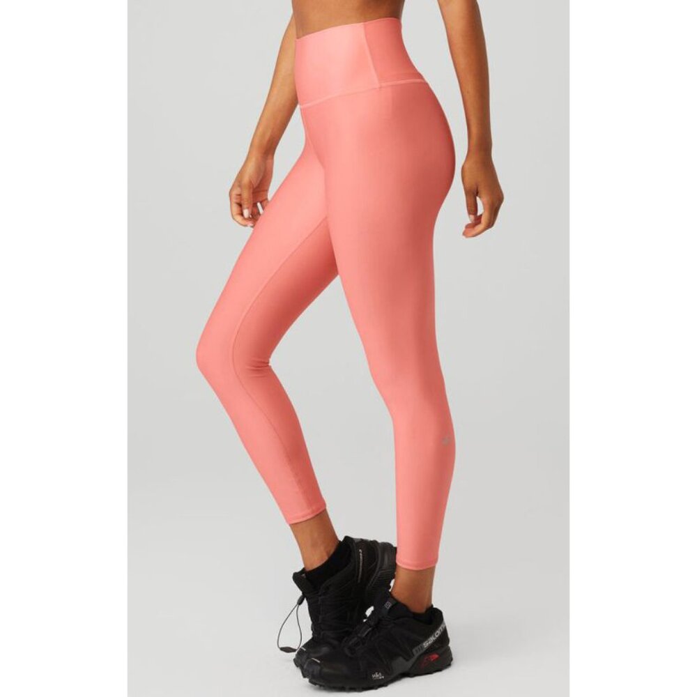 Alo 7/8 High-Waist Airlift Leggings Strawberry Lemonade Hi-Rise Tights Skinny S
